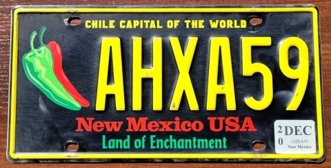 New Mexico 2020 - tablica z USA