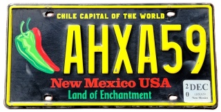 New Mexico 2020 - tablica z USA