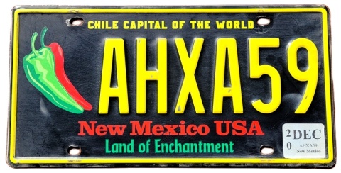New Mexico 2020 - tablica z USA