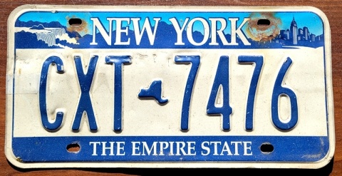 New York - tablica z USA