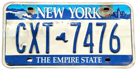 New York - tablica z USA
