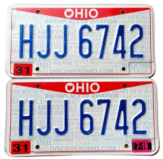 Ohio 2019 para - tablice z USA