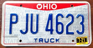 Ohio 2021 - tablica z USA