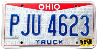 Ohio 2021 - tablica z USA