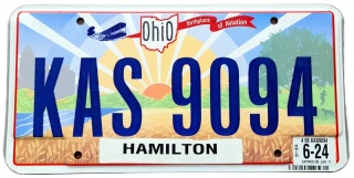 Ohio 2024 - tablica z USA