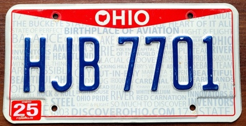 Ohio - tablica z USA
