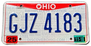 Ohio 2018 - tablica z USA