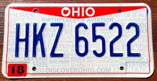 Ohio - tablica z USA
