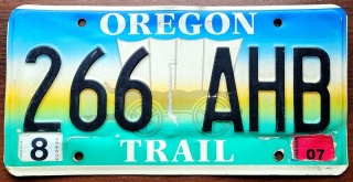 Oregon 2007 - tablica z USA