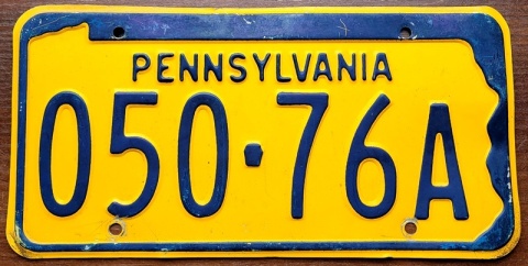 Pennsylvania - tablica z USA