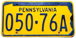Pennsylvania - tablica z USA