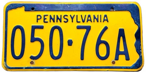 Pennsylvania - tablica z USA