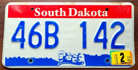 South Dakota 2004 - tablica z USA