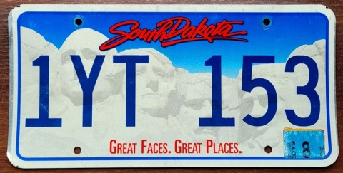 South Dakota 2013 - tablica z USA
