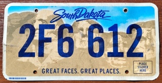South Dakota - tablica z USA