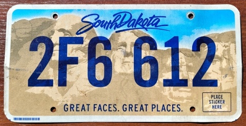 South Dakota - tablica z USA