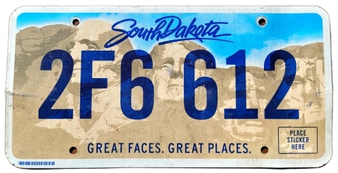 South Dakota - tablica z USA