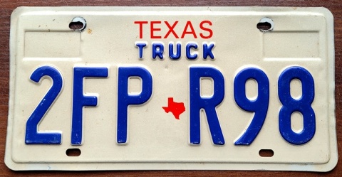 Texas - tablica z USA