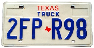 Texas - tablica z USA