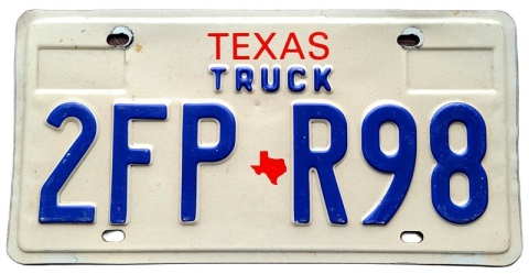 Texas - tablica z USA