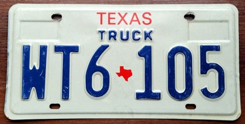 Texas - tablica z USA