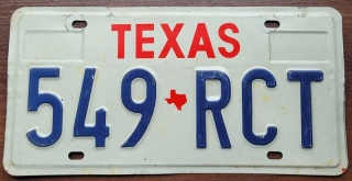 Texas - tablica z USA