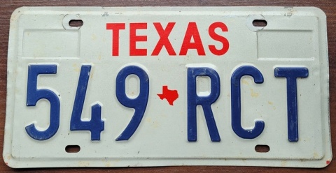Texas - tablica z USA