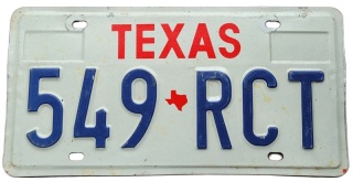 Texas - tablica z USA