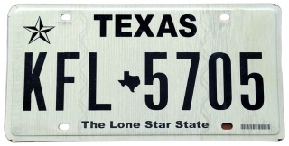 Texas - tablica z USA