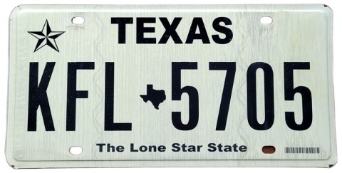 Texas - tablica z USA