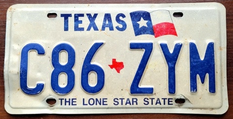 Texas - tablica z USA