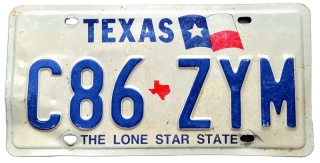 Texas - tablica z USA
