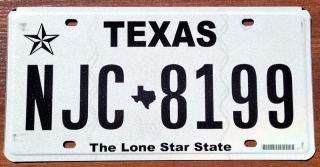 Texas - tablica z USA