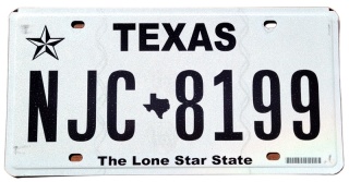 Texas - tablica z USA