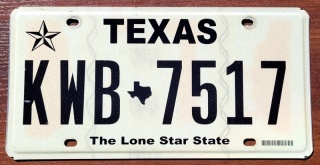 Texas - tablica z USA