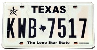 Texas - tablica z USA