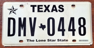 Texas - tablica z USA
