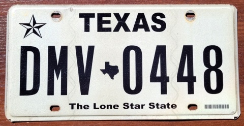 Texas - tablica z USA