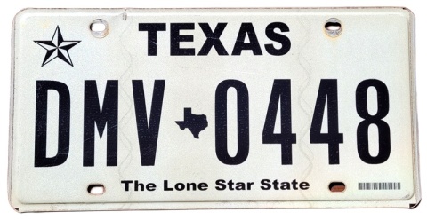 Texas - tablica z USA