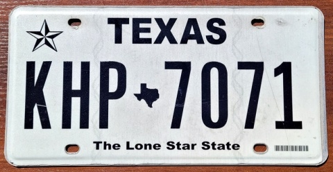 Texas - tablica z USA