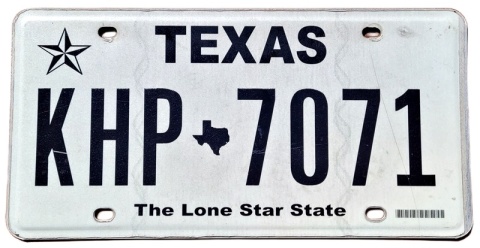 Texas - tablica z USA
