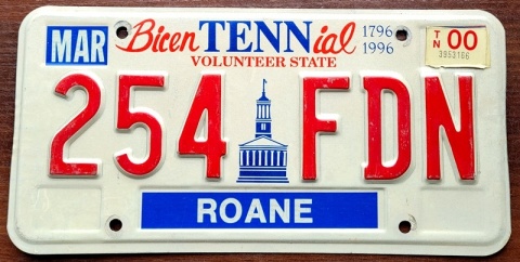 Tennessee 2000 - tablica z USA