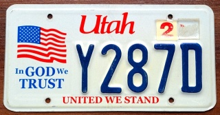 Utah - tablica z USA