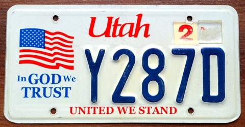 Utah - tablica z USA