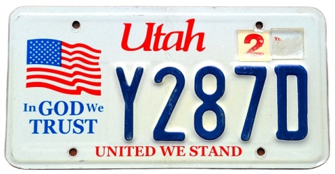 Utah - tablica z USA