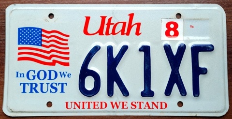 Utah - tablica z USA