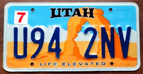 Utah - tablica z USA