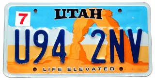 Utah - tablica z USA