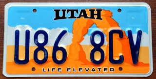 Utah - tablica z USA