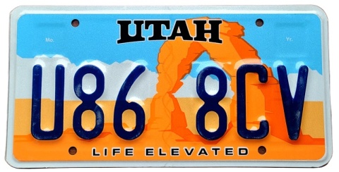 Utah - tablica z USA